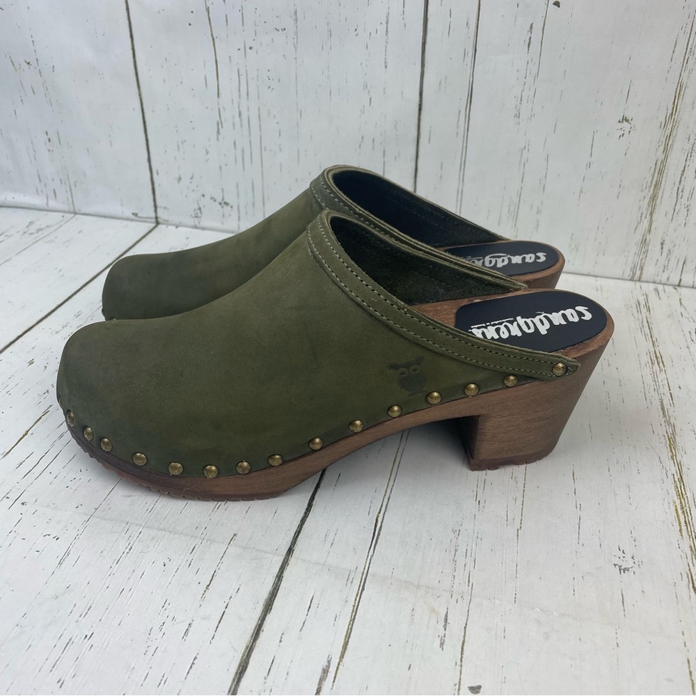 Sandgrens Athena Studded‎ Clog Mule